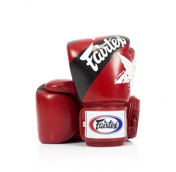 Боксови Ръкавици - Fairtex BGV1 Thai Boxing Gloves - Nation Prints - Red