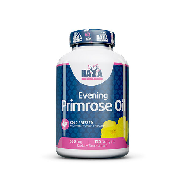 HAYA LABS Evening Primrose Oil / Cold Pressed / 500 mg / 120 Softgels