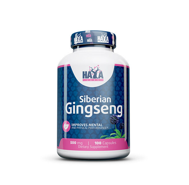 HAYA LABS Siberian Ginseng 500 mg / 100 Caps