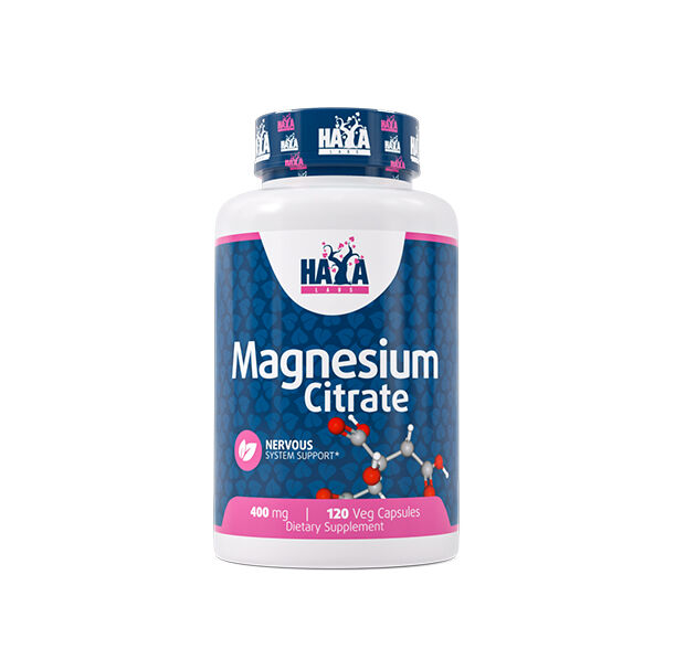 HAYA LABS Magnesium Citrate 400 mg / 120 Vcaps