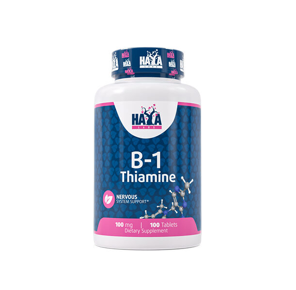 HAYA LABS Vitamin B-1 / Thiamine / 100 mg / 100 Tabs
