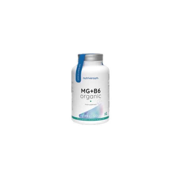 Nutriversum - MG + B6 | Organic Magnesium + Vitamin B6 / 120 Таблетки, 120 дози
