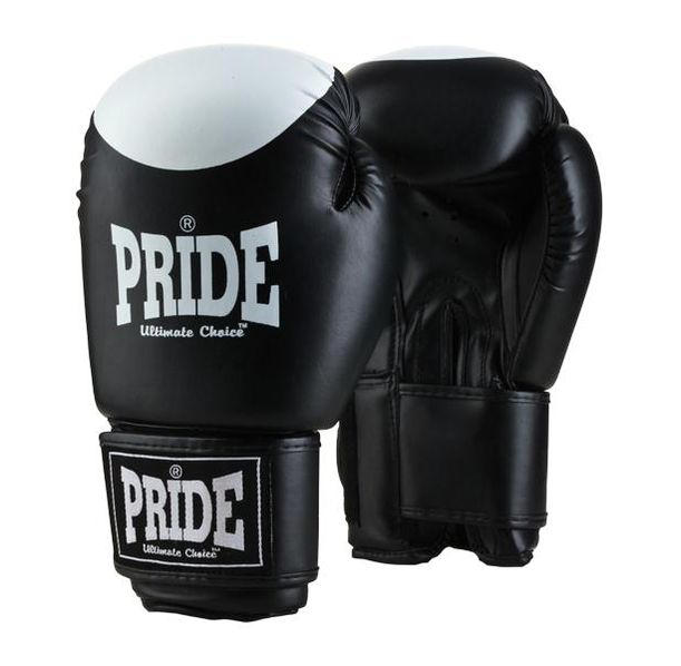 Pride Sport - Ръкавици за бокс​ / Черни с бял връх​