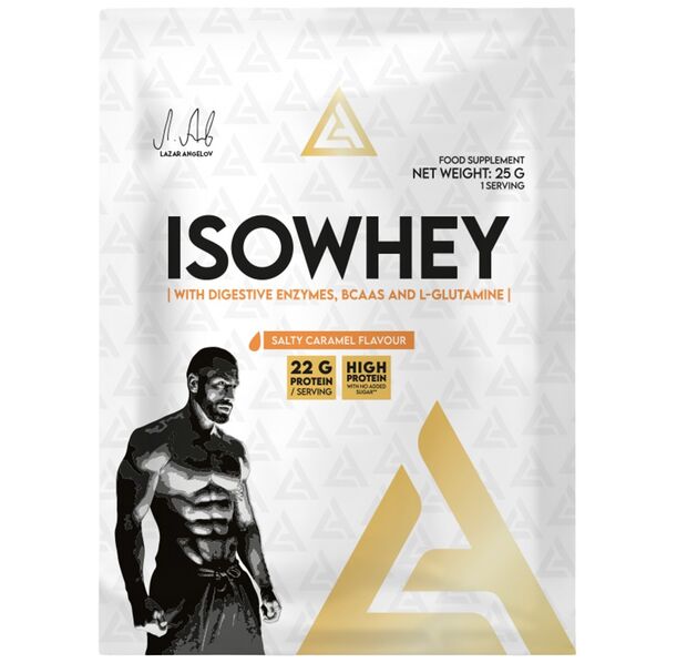 Lazar Angelov Nutrition - IsoWhey | Whey Protein Isolate with Digestive Enzymes, BCAA & Glutamine (64 дози)