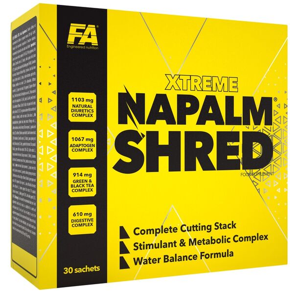 FA Nutrition - Xtreme Napalm Shred | Complete Cutting Stack (30 дози)