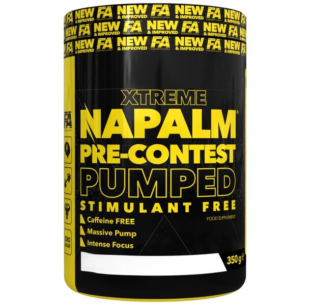 FA Nutrition - Xtreme Napalm Pre-Contest / Pumped - Stimulant Free (20 дози) / 350 грама