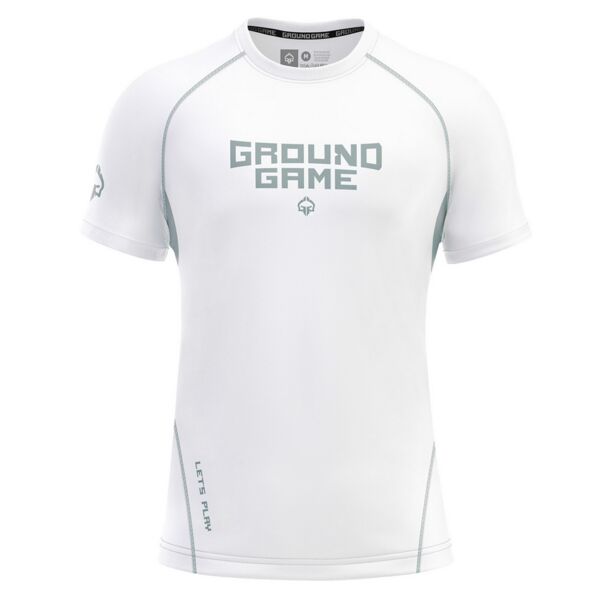 Рашгард - Ground Game - Rashguard Athletic Platinum White - Short sleeve