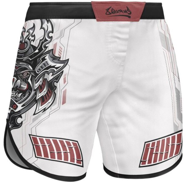 Шорти - 8 WEAPONS - Fight Shorts - Samurai 2.0 - White/Red