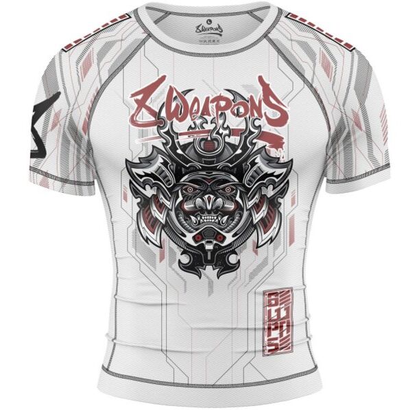 Рашгард - 8 WEAPONS - Rashguard Samurai 2.0 - White/Red​