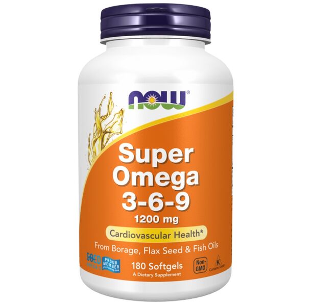 NOW Foods - Super Omega 3-6-9 1200 mg (90 дози)