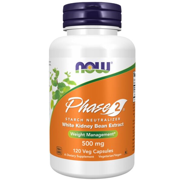 NOW Foods - Phase 2® | White Kidney Bean Extract 500 mg (40 дози)
