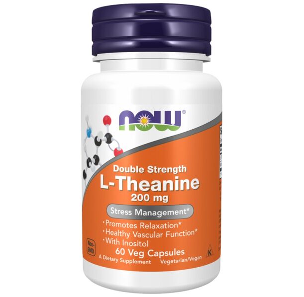 NOW Foods - L-Theanine 200 mg / Double Strength