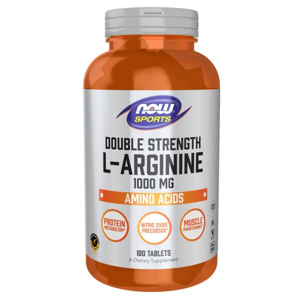NOW Foods - L-Arginine 1000 mg / Double Strength (180 дози)