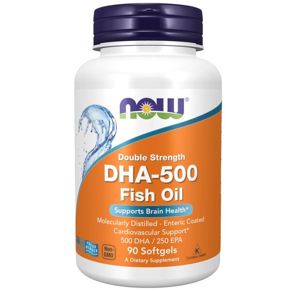 NOW Foods - DHA - 500 Double Strength (90 дози)