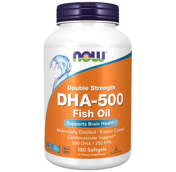 NOW Foods - DHA - 500 Double Strength (180 дози)