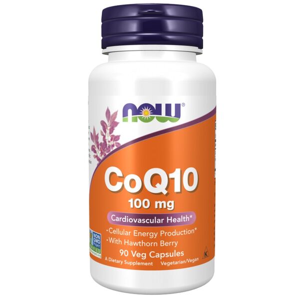 NOW Foods - CoQ10 100 mg | with Hawthorn Berry (90 дози)