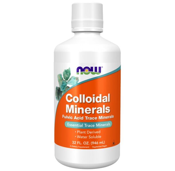 NOW Foods - Colloidal Minerals | Fulvic Acid Trace Minerals - Natural Flavor (32 дози)
