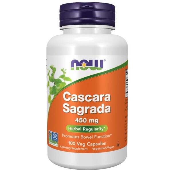 NOW Foods - Cascara Sagrada 450 mg (100 дози)