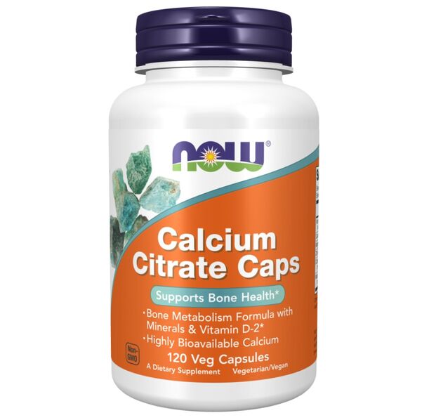 NOW Foods - Calcium Citrate Caps | + Magnesium, Vitamin D, Zinc, Copper, Manganese (40 дози)