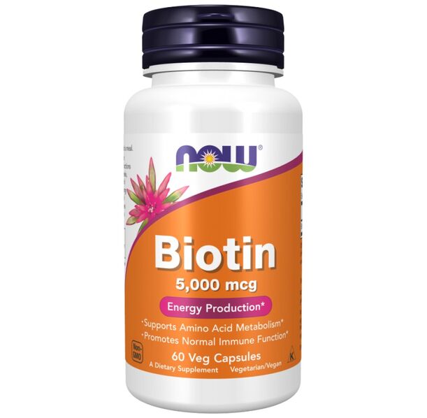 NOW Foods - Biotin 5000 mcg (60 дози)