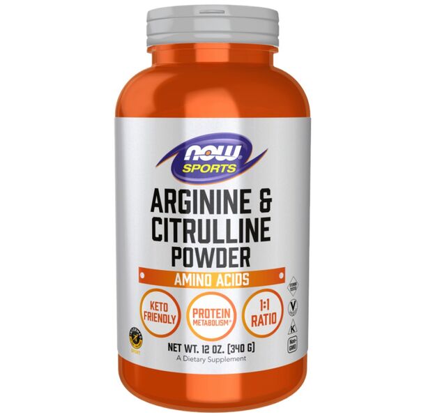 NOW Foods - Arginine & Citrulline Powder | 1:1 Ratio (113 дози)