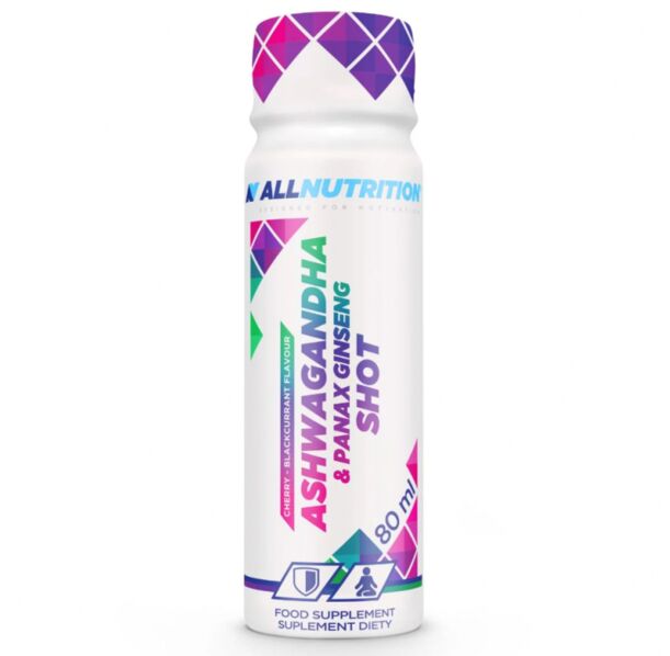 Allnutrition Ashwagandha & Ginseng Shot - Ашваганда + Женшен, Разфасовка 80ml