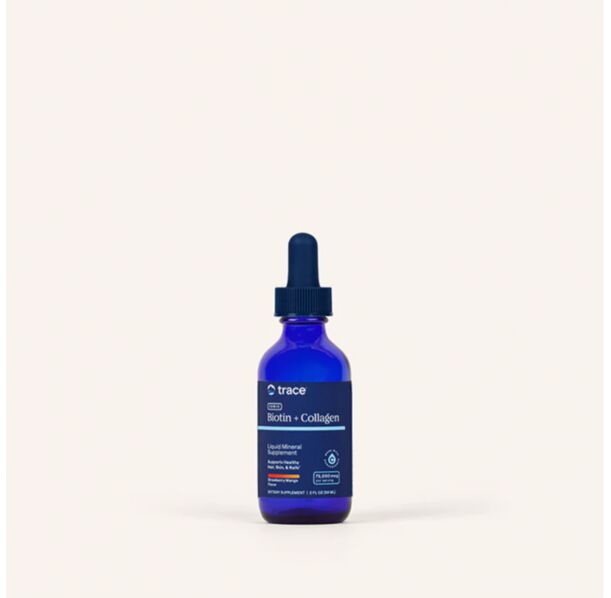 Trace Minerals Ionic Biotin + Collagen 75,000mcg - Йонен Биотин + Колаген, Разфасовка 59ml