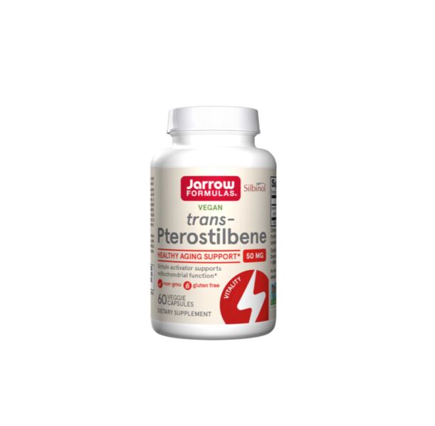 Jarrow Formulas Pterostilbene 50mg - Птеростилбен, Разфасовка 60 caps