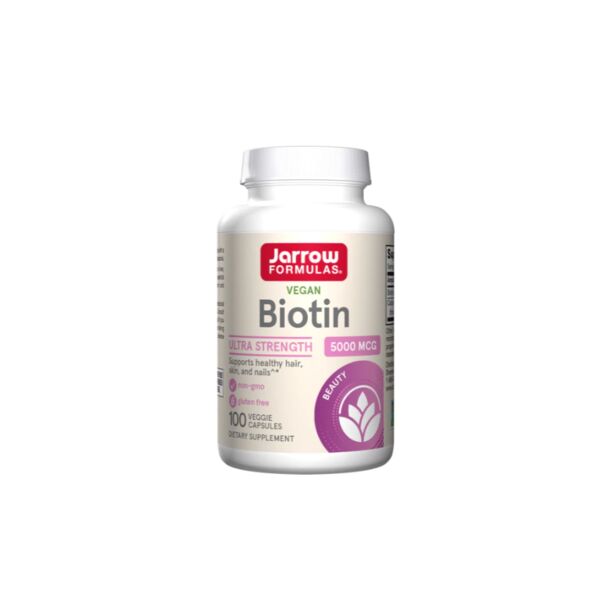 Jarrow Formulas Biotin 5000mcg - Биотин, Разфасовка 100 caps