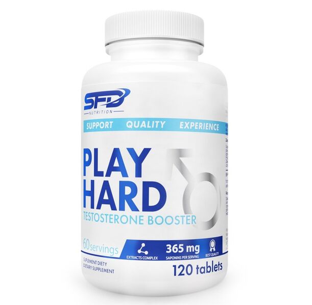 SFD Play Hard Testosterone Booster - Тестостеронова Формула, Разфасовка 120 tabs