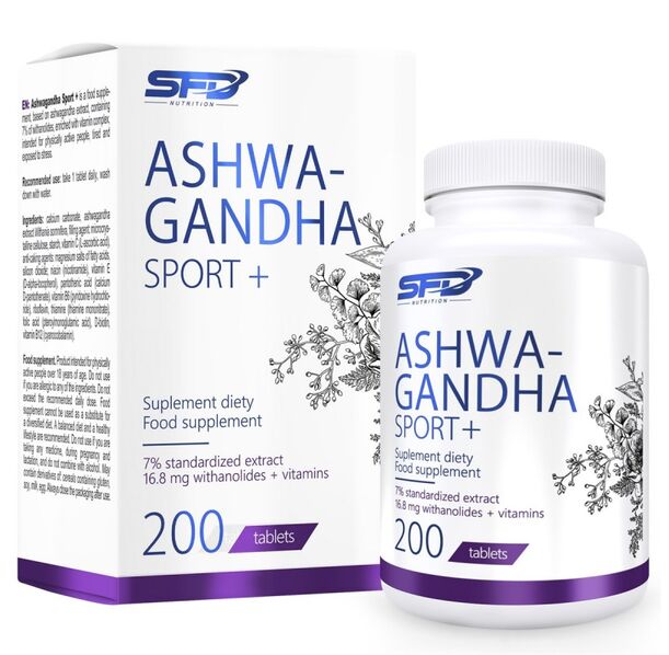 SFD Ashwagandha Sport+ - Ашваганда, Разфасовка 200 tabs