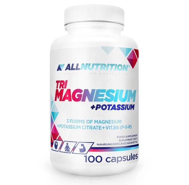 Allnutrition Tri Magnesium + Potassium - Магнезий + Калий, Разфасовка 100 caps