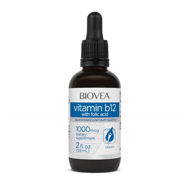 Biovea Vitamin B12 with Folic Acid Drops - Витамин B12 + Фолиева Киселина