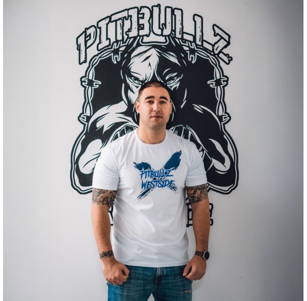 Pitbullz Westside - Тениска - White/Blue​