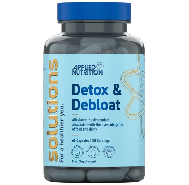 Applied Nutrition - Solutions Detox & Debloat | with Activated Charcoal & Milk Thistle (30 дози)