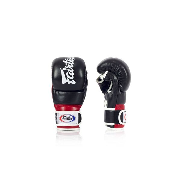 ММА Ръкавици - Fairtex FGV18 Super Sparring MMA Gloves - Black/Red​