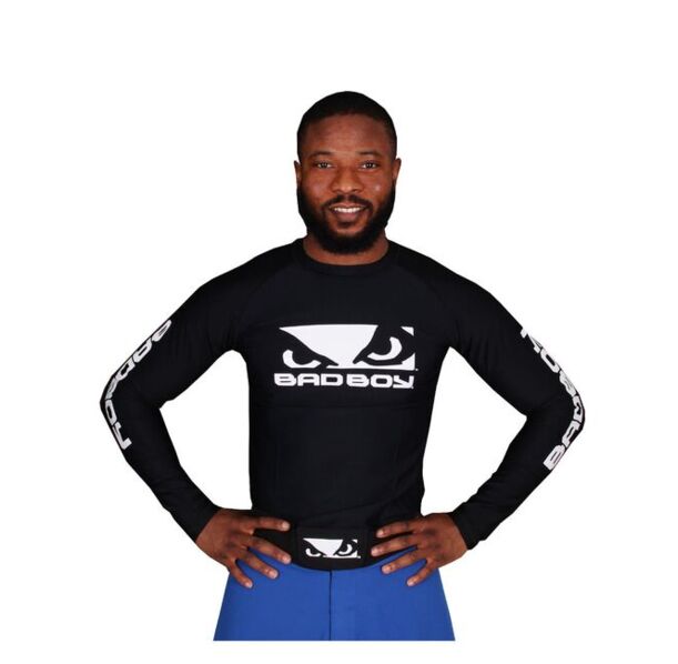 РАШГАРД - Men's Bad Boy Rashguard - Long Sleeves - Black/White