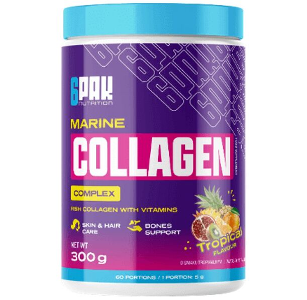6PAK Nutrition - Marine Collagen Complex | with Hyaluronic Acid & Biotin (60 дози)