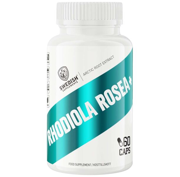 SWEDISH Supplements - Rhodiola Rosea+ 300 mg | with Vitamin B5 & Black Pepper (60 дози)