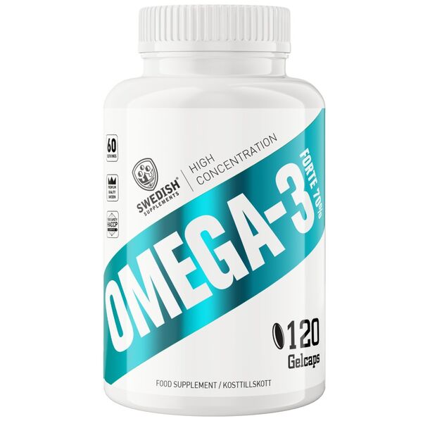 SWEDISH Supplements - Omega-3 Forte | with 70% Omega-3 (120 дози)
