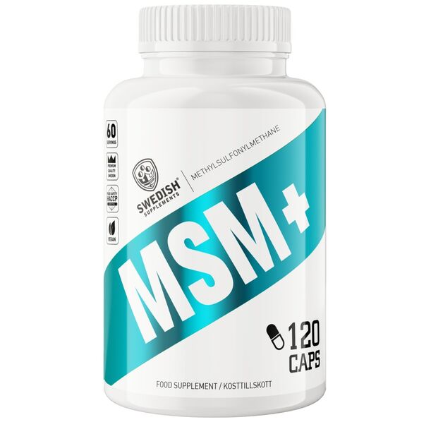 SWEDISH Supplements - MSM+ 600 mg | with Vitamin C (60 дози)
