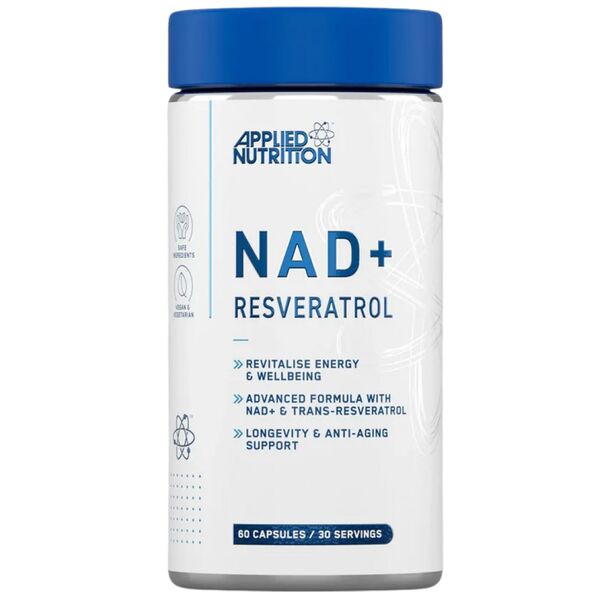 Applied Nutrition - NAD + Resveratrol (30 дози) / 60 капсули