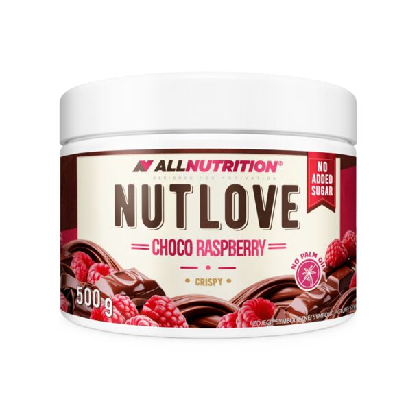 Allnutrition Nutlove Choco Raspberry Crisp - Диетичен Крем За Мазане, Разфасовка 500g