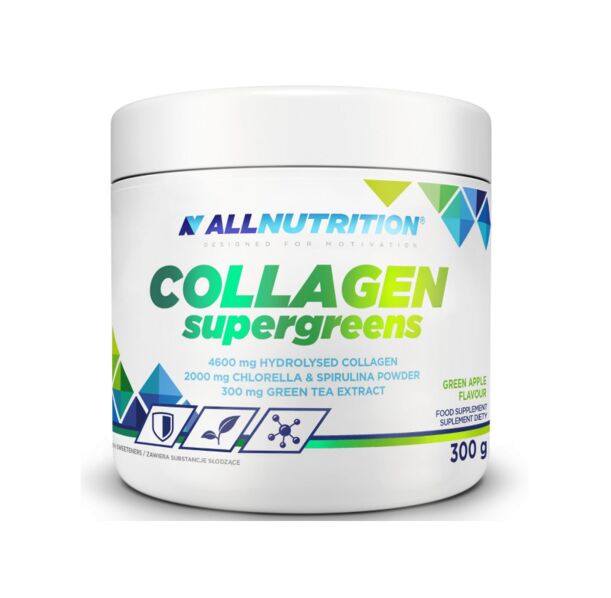 Allnutrition Collagen Supergreens - Антиоксидантна Формула, Разфасовка 300g