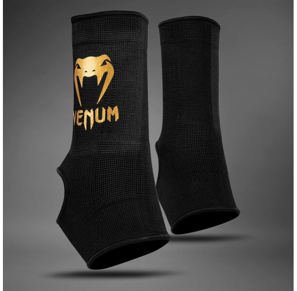 НАГЛЕЗЕНКИ - Venum "Kontact" Ankle Support Guard - Muay Thai / Kick Boxing - Black/Gold​
