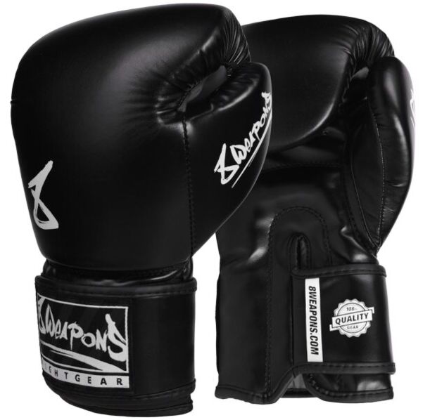 Боксови ръкавици - 8 WEAPONS - Pure Boxing Gloves - Black/White