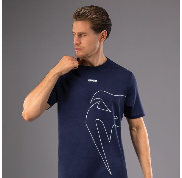 Тениска - Venum Giant Connect T-Shirt - Navy Blue​
