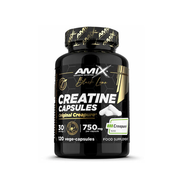 AMIX - Black Line Creatine Creapure 750 mg / 120 Vcaps (30 дози) / 110g