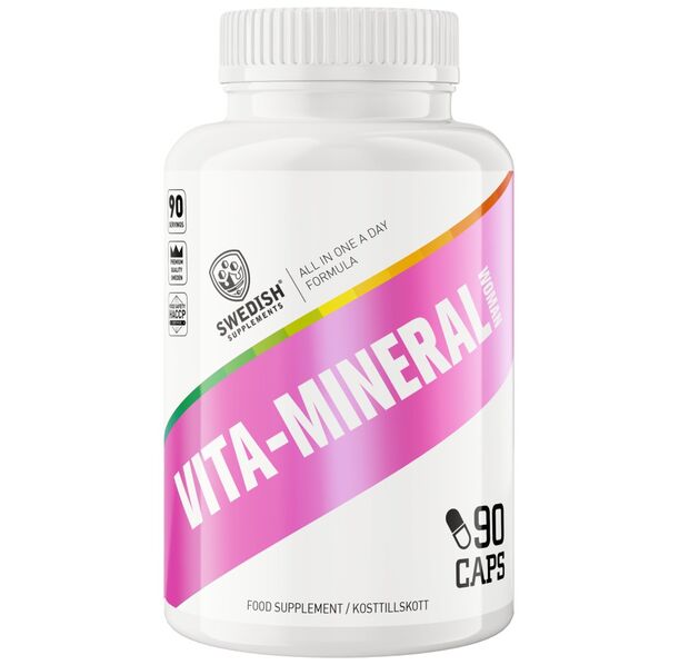 SWEDISH Supplements - VitaMineral Woman | All In One Formula (90 дози)