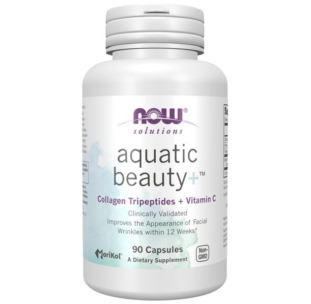 NOW Foods - Aquatic Beauty+ | with MoriKol® Tripeptide Marine Collagen (45 дози)